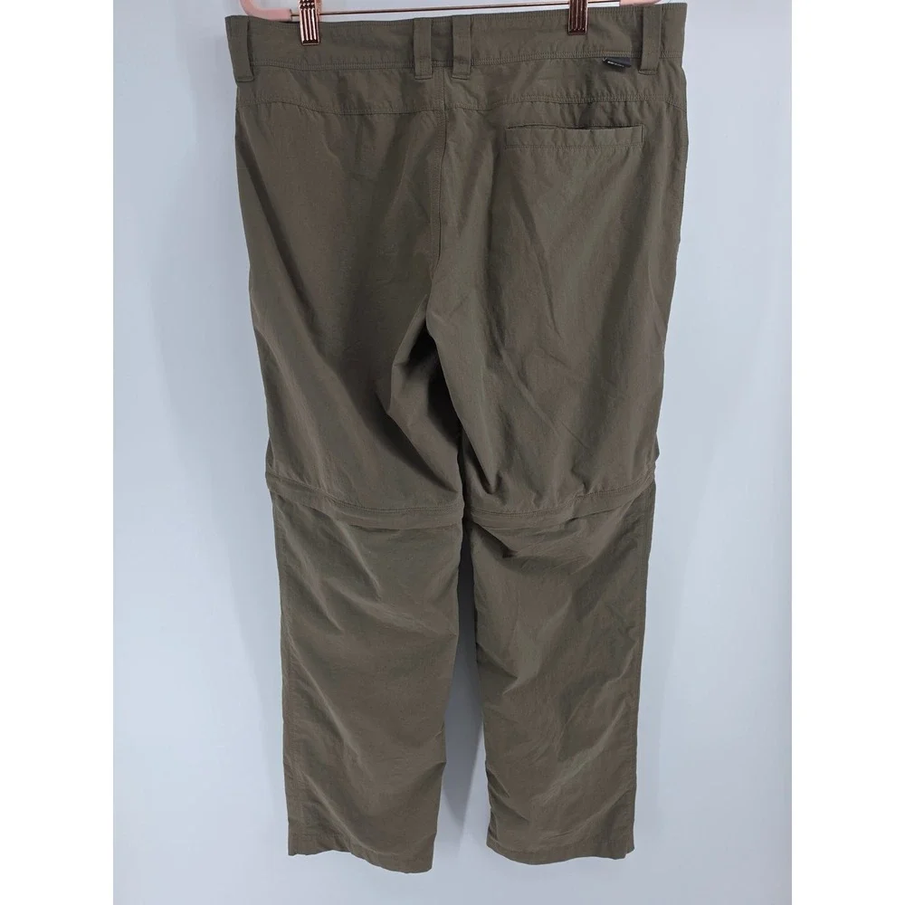 The North Face Mens Paramount Peak II Convertible Hiking Pants Olive Green 34